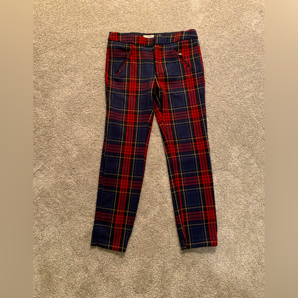 Girls size 7 plaid pants by Zara Girls